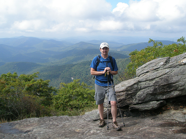 Captain Craig Atop Blood Mountain On The A.T. (4458 ft)