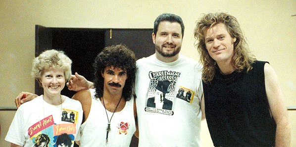 Backstage Photo w/ Hall & Oates - Atlanta 1988